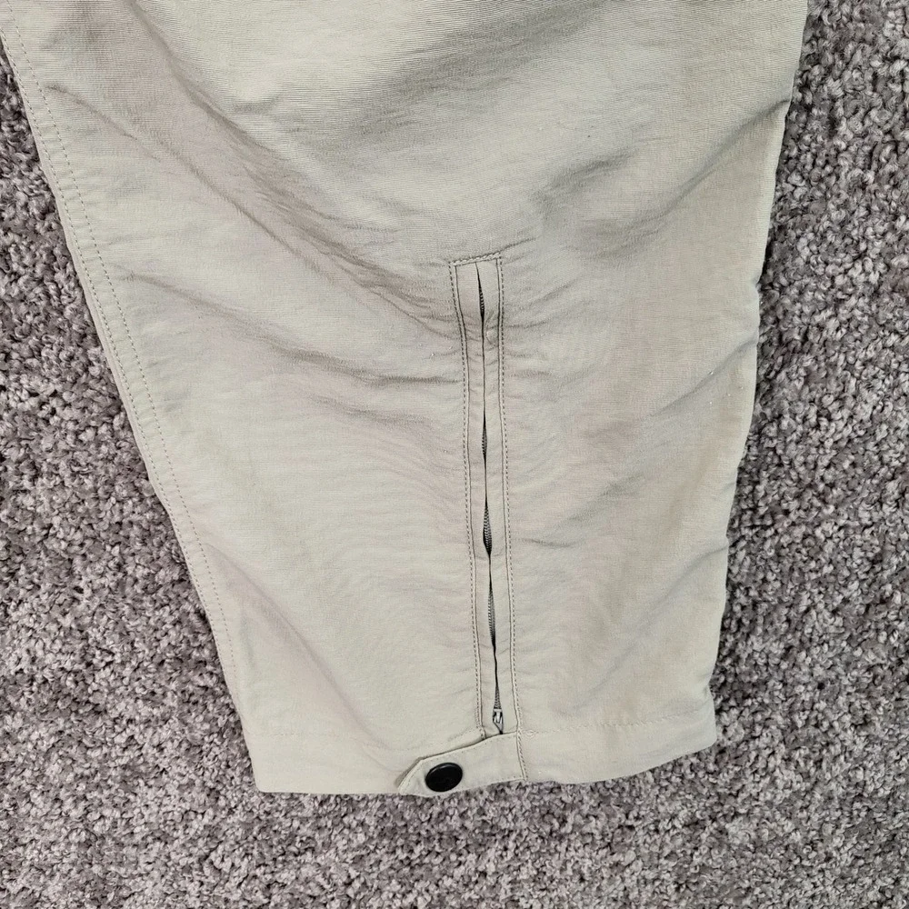 The North Face Convertible Hiking Pants Mens L Beige Outdoor Zip Off Lightweight